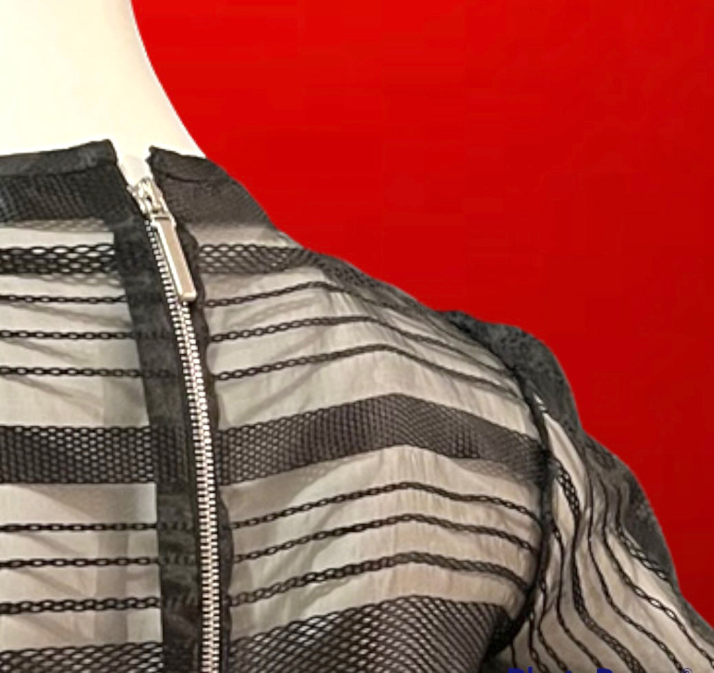 The Moto Blouse in Italian Organza Blouse