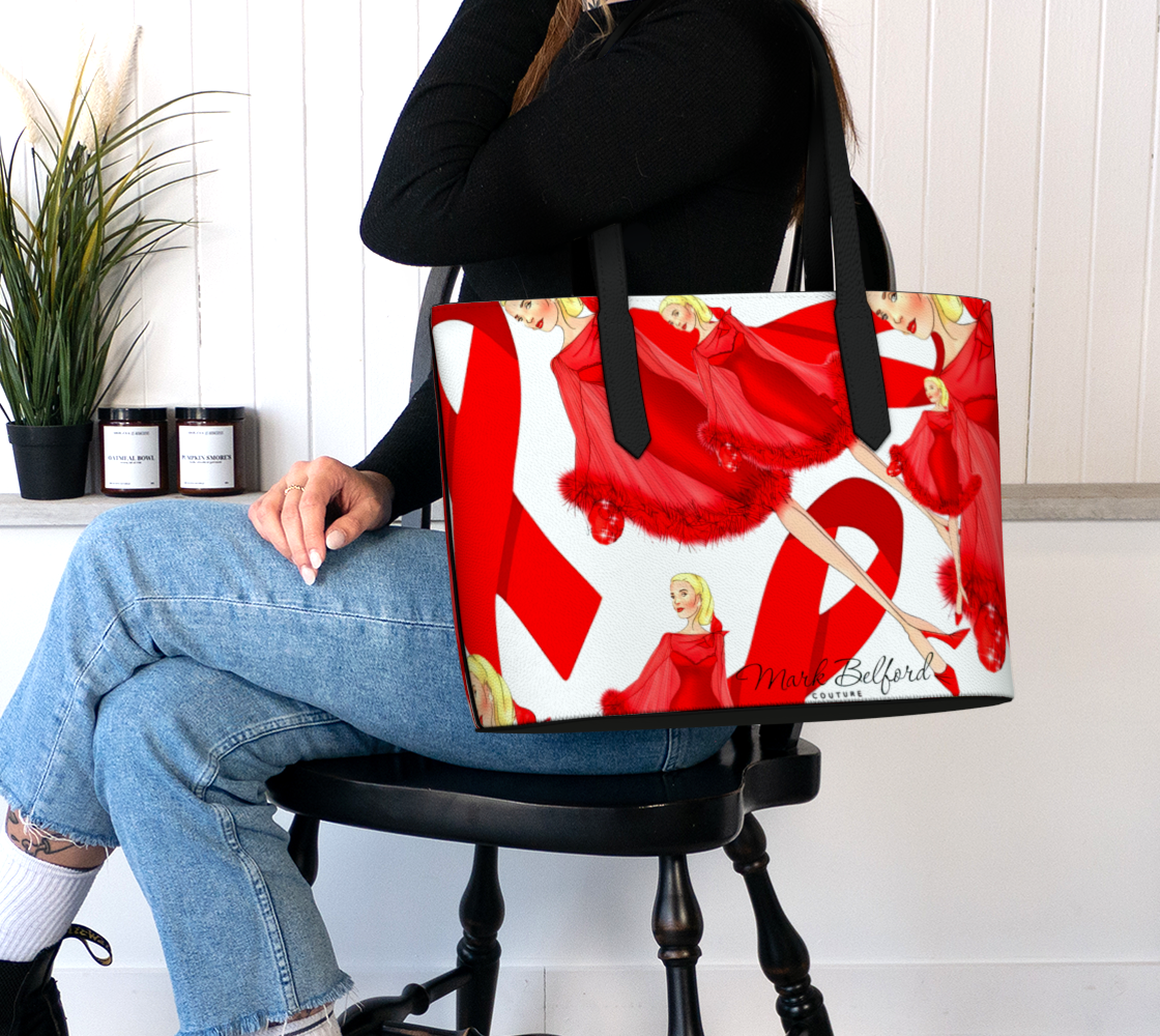 The Red Ribbon' Essential Couture Leather Bag